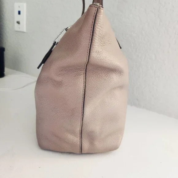 New Coach Taylor Tan Leather Shoulder Bag Purse - Picture 5 of 13